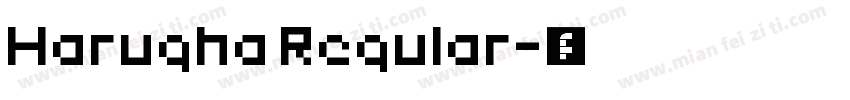 Harugha Regular字体转换